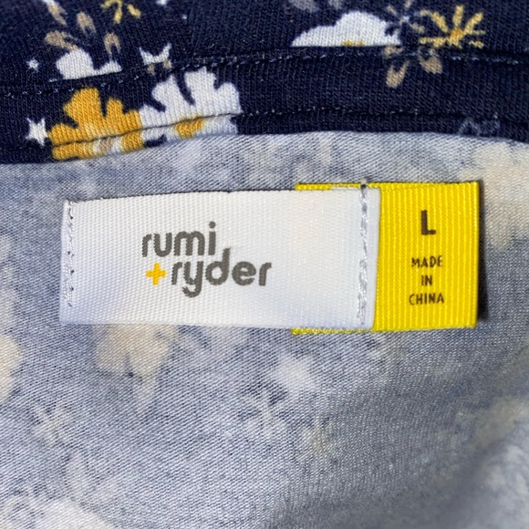 Rumi + Ryder girls large floral ruched hoodie - Picture 5 of 5
